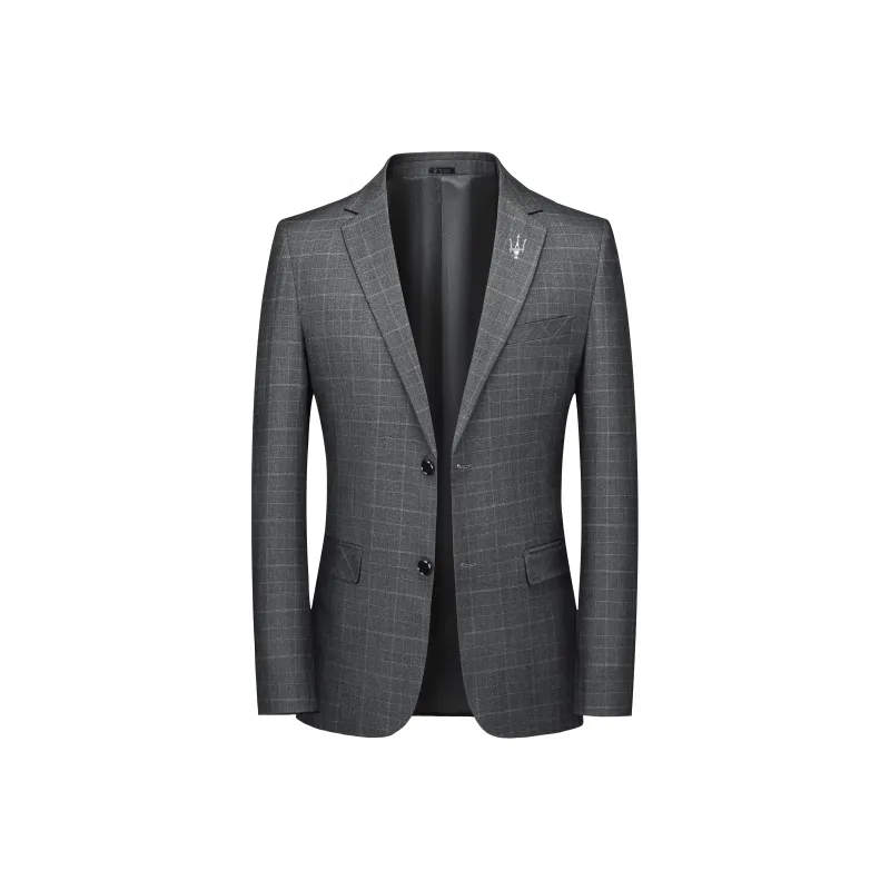 Maserati Business Suit Men's Gray-0