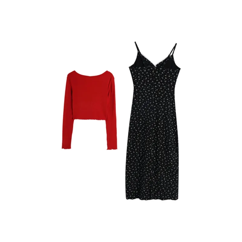 SNZX Two Piece Skirt Sets Women's-1
