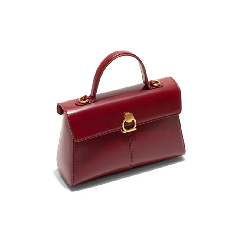 CLEVER& KETCH PU Shoulder Bag, Handbag Regular Women's Burgundy-1