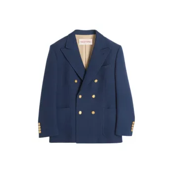 Valentino FW24 Business Suit Coat Men's Indigo