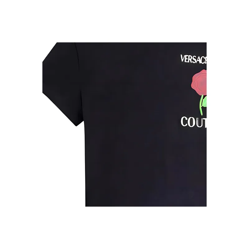 VERSACE Crop Tops Women's Black-3
