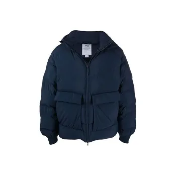Y 3 Down Jackets Men Blue