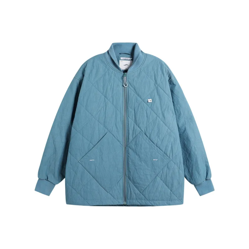 TIKIMOMOKA Solid Color Lapel Loose Fit Puffer Jacket Unisex-4