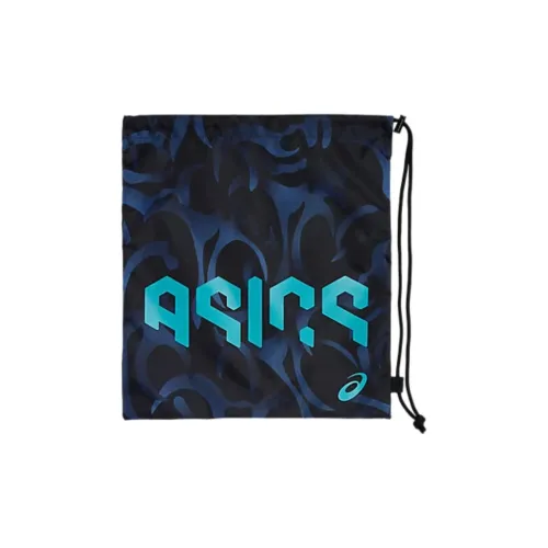 Asics Polyester Storage Bag Medium Size Men's Midnight & Wave Cyan