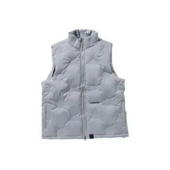 Bape Debossed Monogram Puffer Down Vest