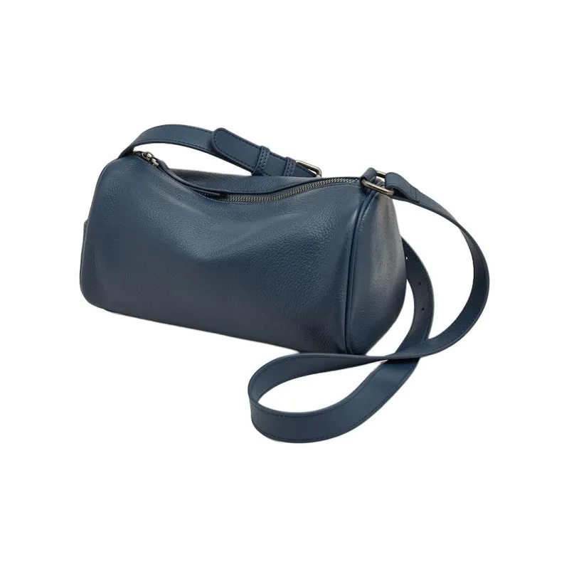 Old Man's Head Top Grain Cow Leather Shoulder Bag Regular Women's Multicolor-9
