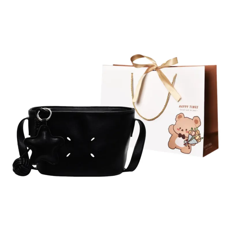 ERANGBEAR PU Shoulder Bag, Crossbody Bag Women's Black/Blue/Pink/Ecru-0
