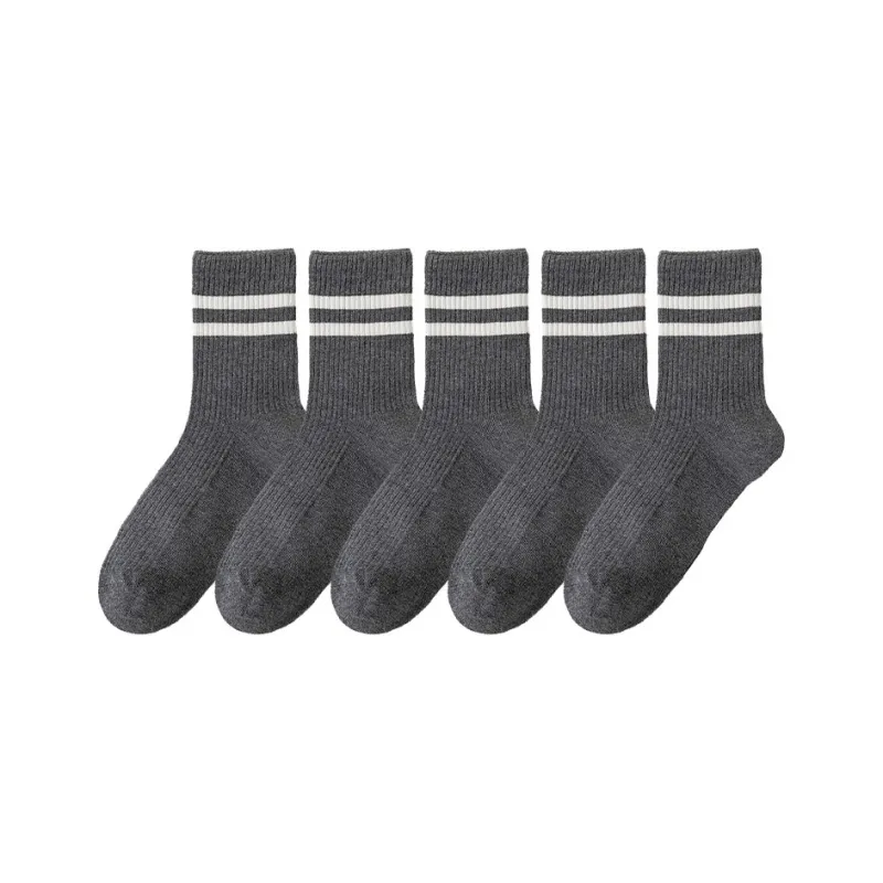 KANTANZHE Mid Calf Socks Unisex Combo Set-5