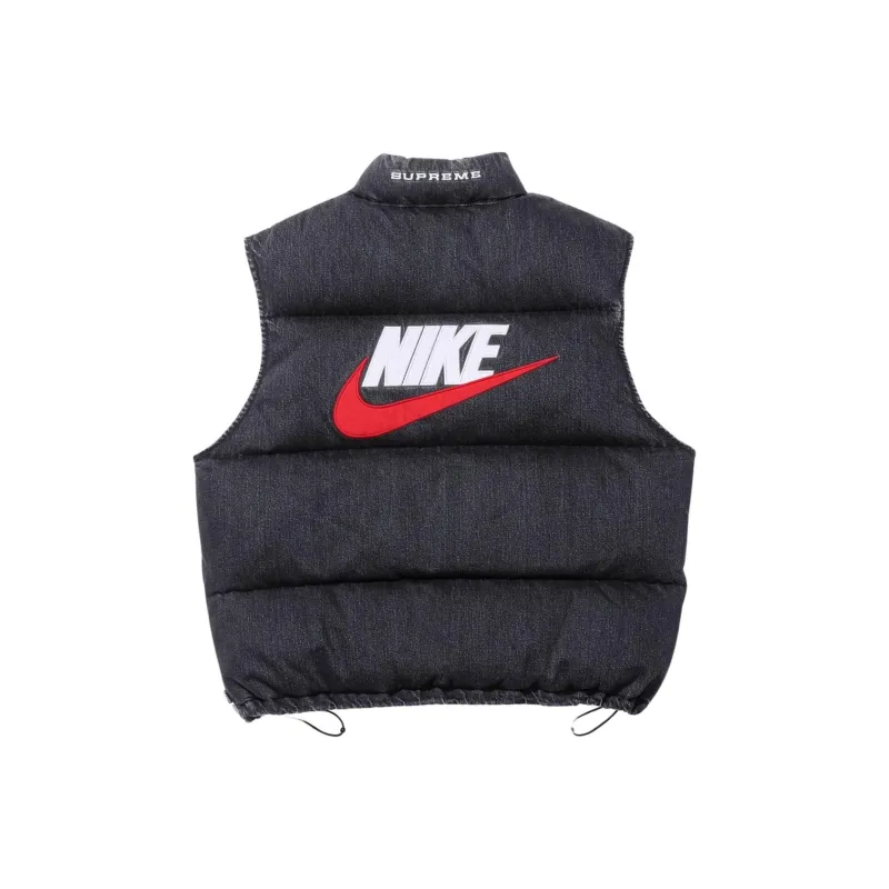 Supreme Nike Denim Puffer Vest-0