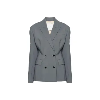 NANUSHKA Laane Double-Breasted Tailored Blazer