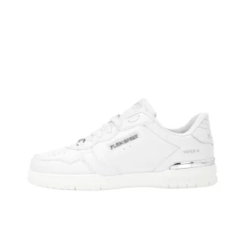 PLEIN SPORT Tiger.X Cushioning Low Top Casual Shoes Unisex White