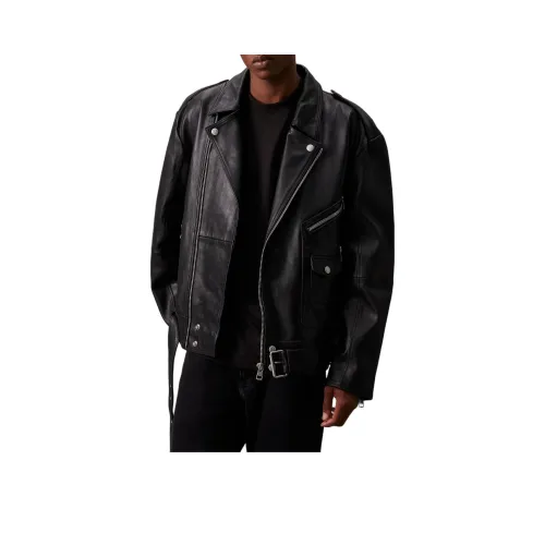 CALVIN KLEIN Jackets Coats Europe Version Men's Black