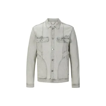 DAVID NAMAN Jackets Men Light Gray
