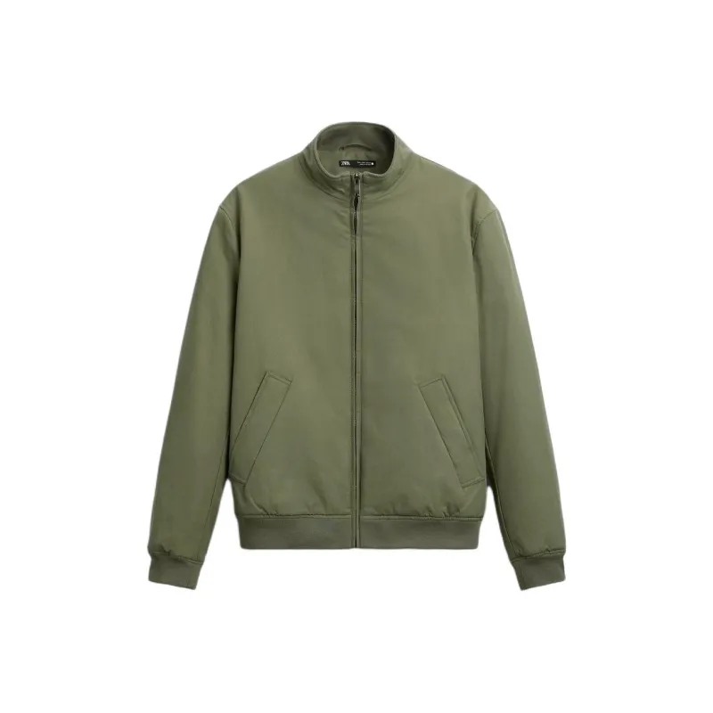 ZARA Jackets & Coats Men's Khaki-0