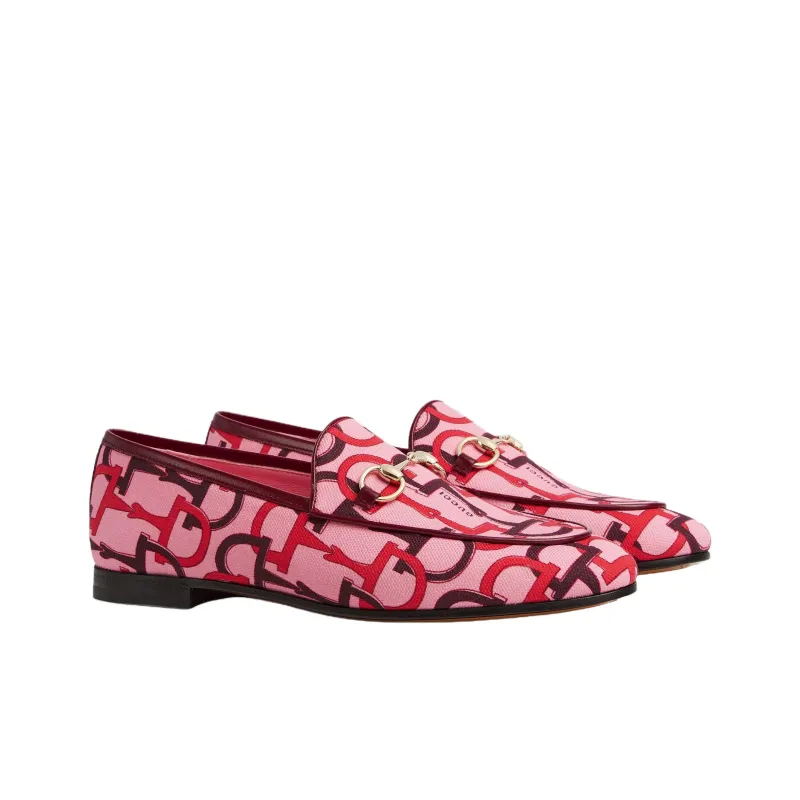 GUCCI Jordaan Casual Single Shoes Women's Pink-2