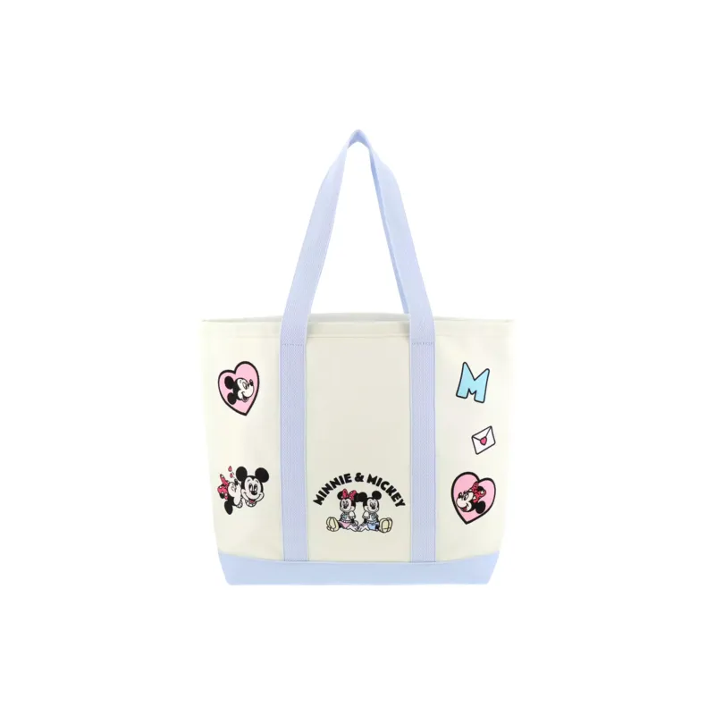Disney Canvas Bag, Tote Bag, Shopping Bag, Handbag, Shoulder Bag Women's Ecru-0