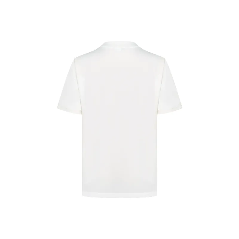 Biyin Leufen Half-Turtleneck Loose Fit Pullover Short-Sleeved T-Shirts Men's-1