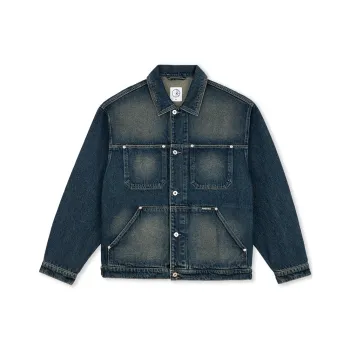 POLAR SKATE CO Denim Jacket Unisex Washed Blue