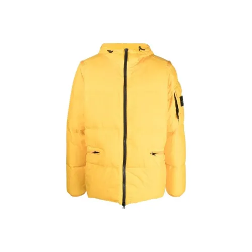 STONE ISLAND Down Jackets Men Yellow
