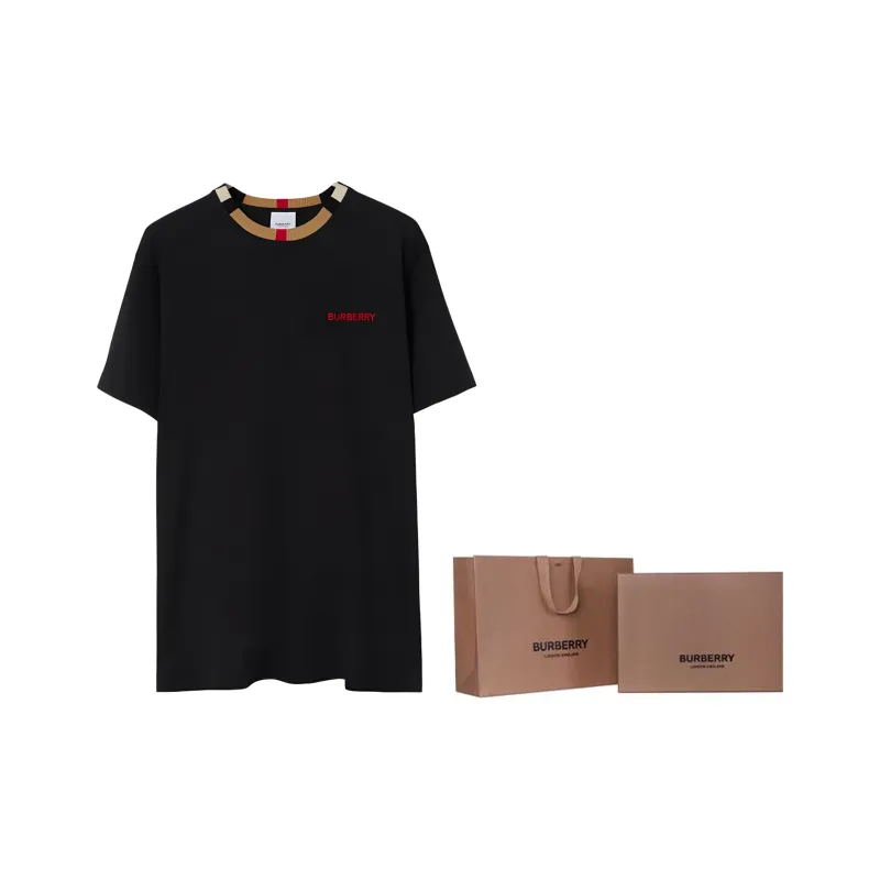 Burberry T Shirts Men Black-6