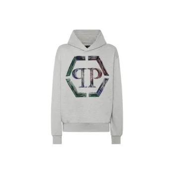 PHILIPP PLEIN Strass Hexagon Hoodie