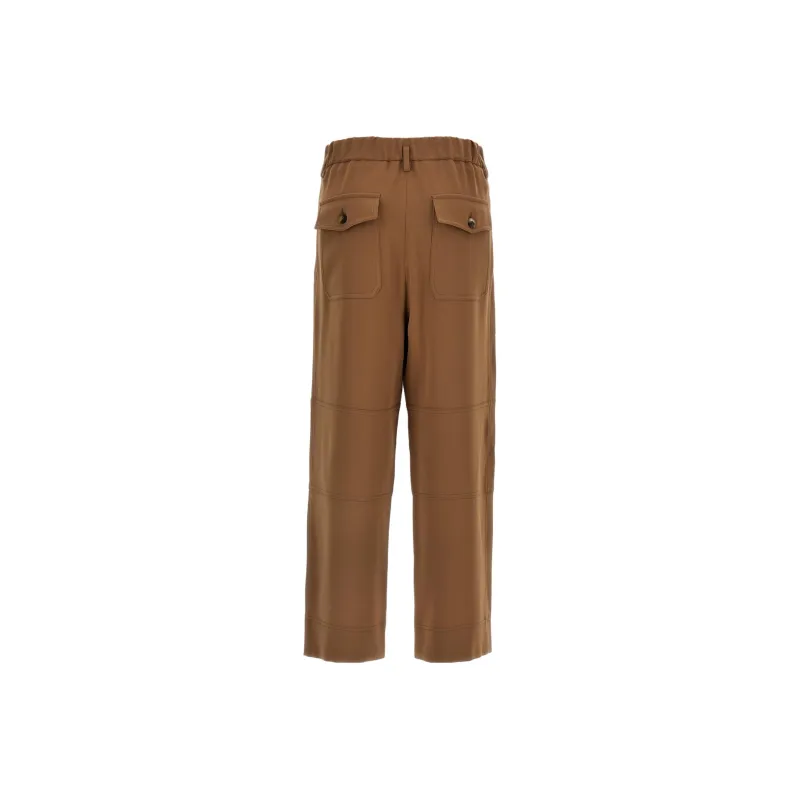 Alberto Biani Work Straight Trousers-1