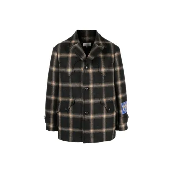Maison Margiela X Pendleton Checked Wool Coat