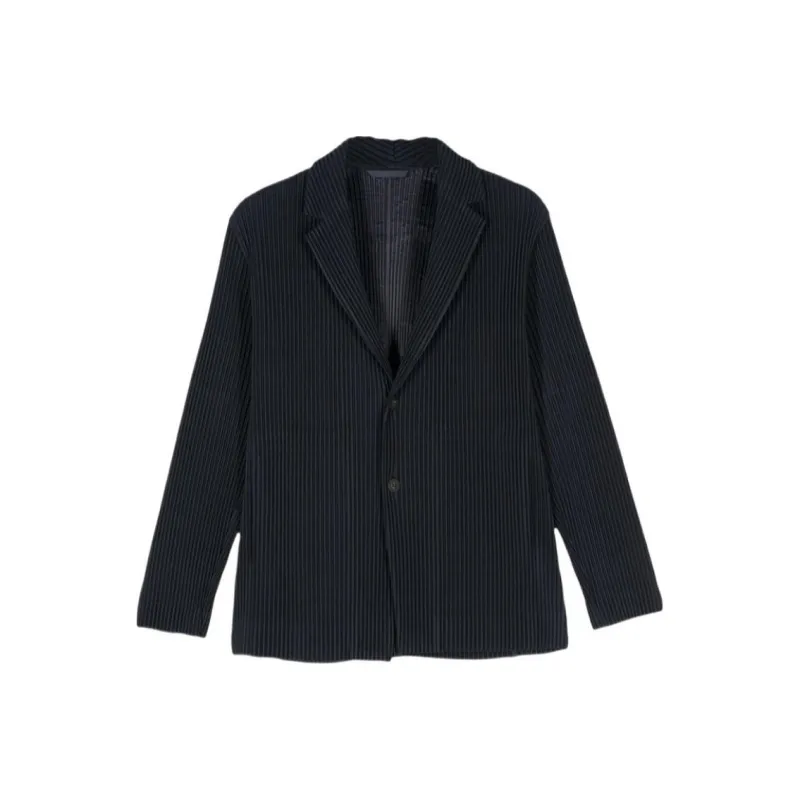 Homme Plissé Issey Miyake Plissé Single Breasted Blazer-0