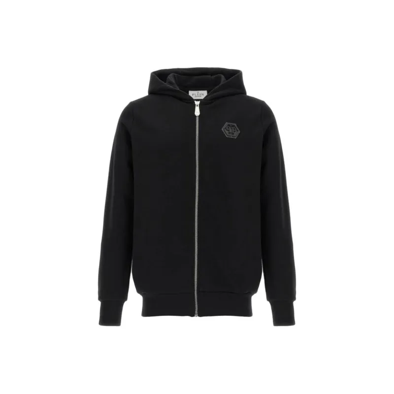 PHILIPP PLEIN Logo patch Hoodie-0