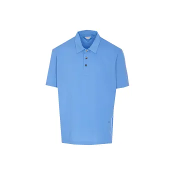 Bottega Veneta SS25 Polo Shirt Men's Blue