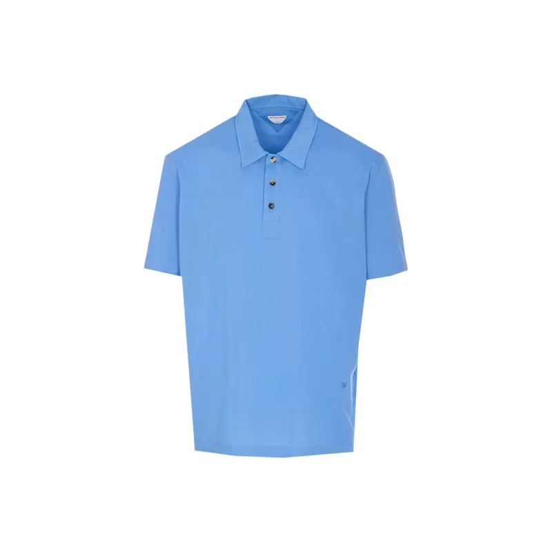 Bottega Veneta SS25 Polo Shirt Men's Blue-0