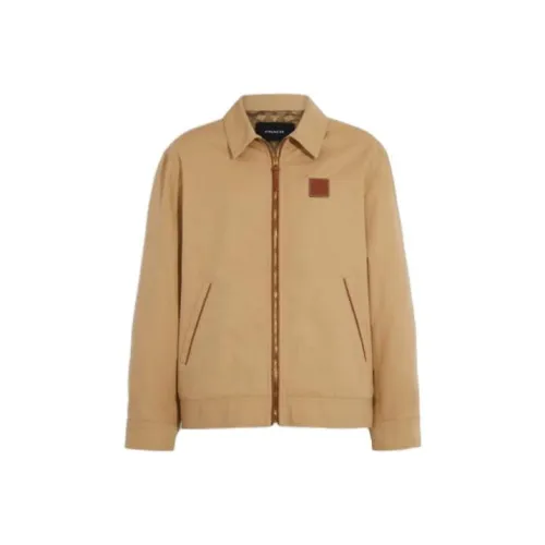 COACH Jackets Men Beige