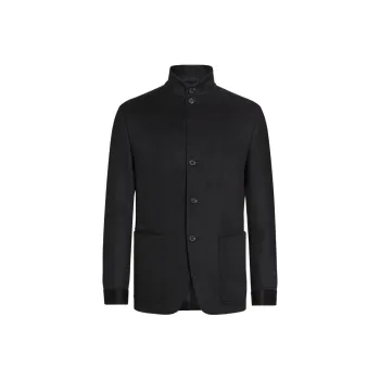 Ermenegildo Zegna Buttoned Straight Hem Jacket