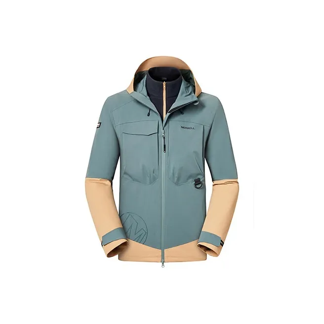MERRELL Windproof Thermal Windbreaker Jacket Unisex Army Green-0