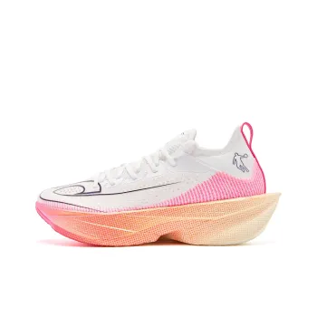 QIAODAN Feiying Plaid 2.0 Running Shoes Men Low Top Jordan White Neon Pink