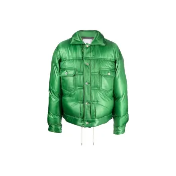 Sacai Down Jackets Men Green