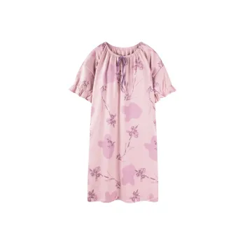 JINXU Nightgown Women's Light Lavender