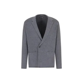 EMPORIO ARMANI FW24 Business Suits Coats Men's Gray