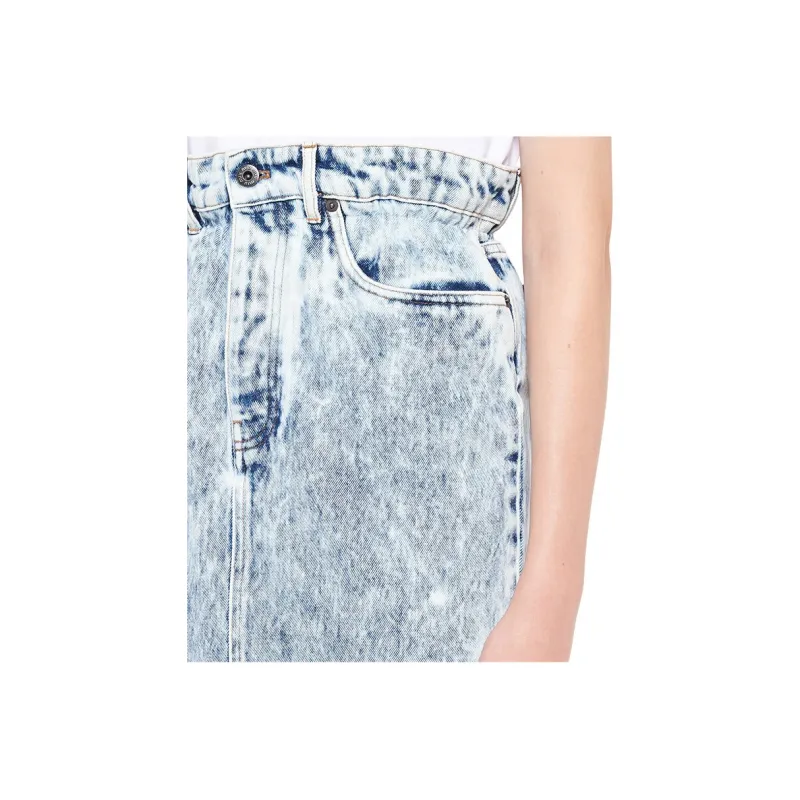 MIU MIU Denim Long Skirts Women's Blue-4