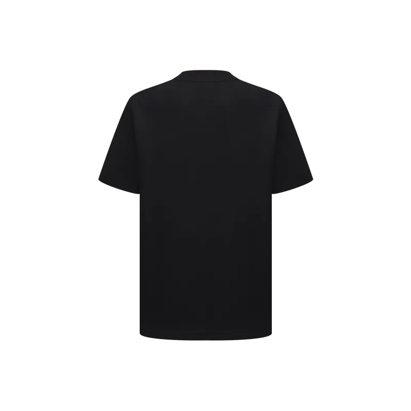 Biyin Leufen Half-Turtleneck Loose Fit Pullover Short-Sleeved T-Shirts Men's-4