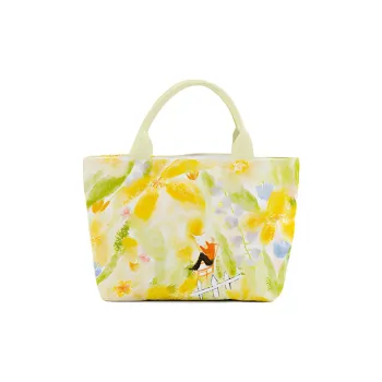 NEARAY Yatsugatame Collaboration Polyester Handbag Women's Springtime Backyard Garden