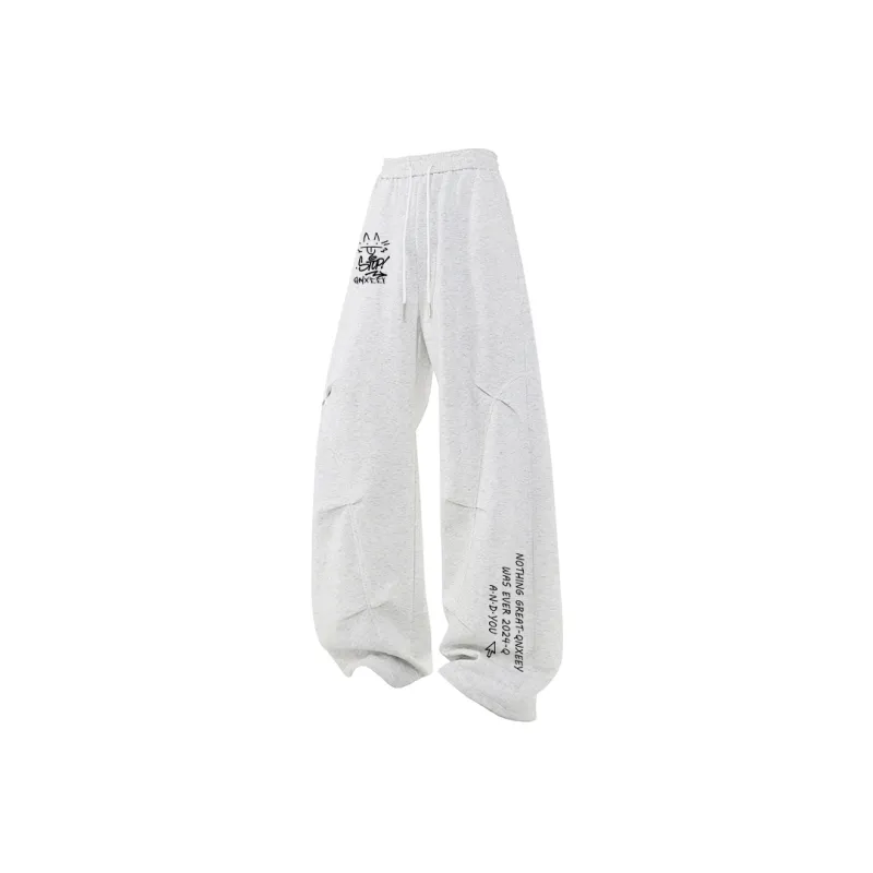 Qnxeey Knitted Sweatpants Unisex-0