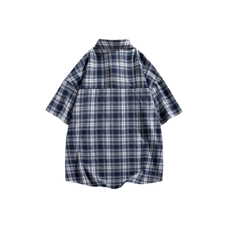 ROBINHOOD Shirt Unisex Dark Blue Plaid-1
