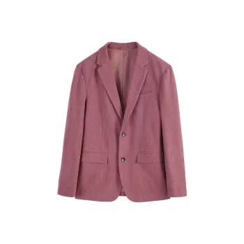 DAVID NAMAN Business Suits Coats Men's Pink