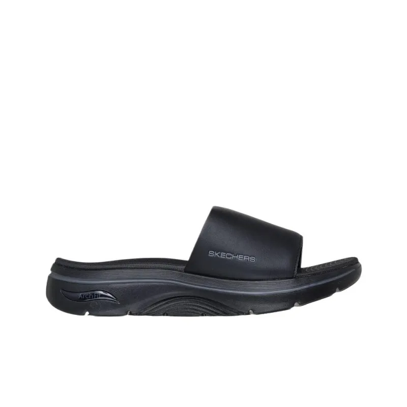 Skechers GO Walk Arch Fit 2.0 Slide Slippers Men's All Black-1