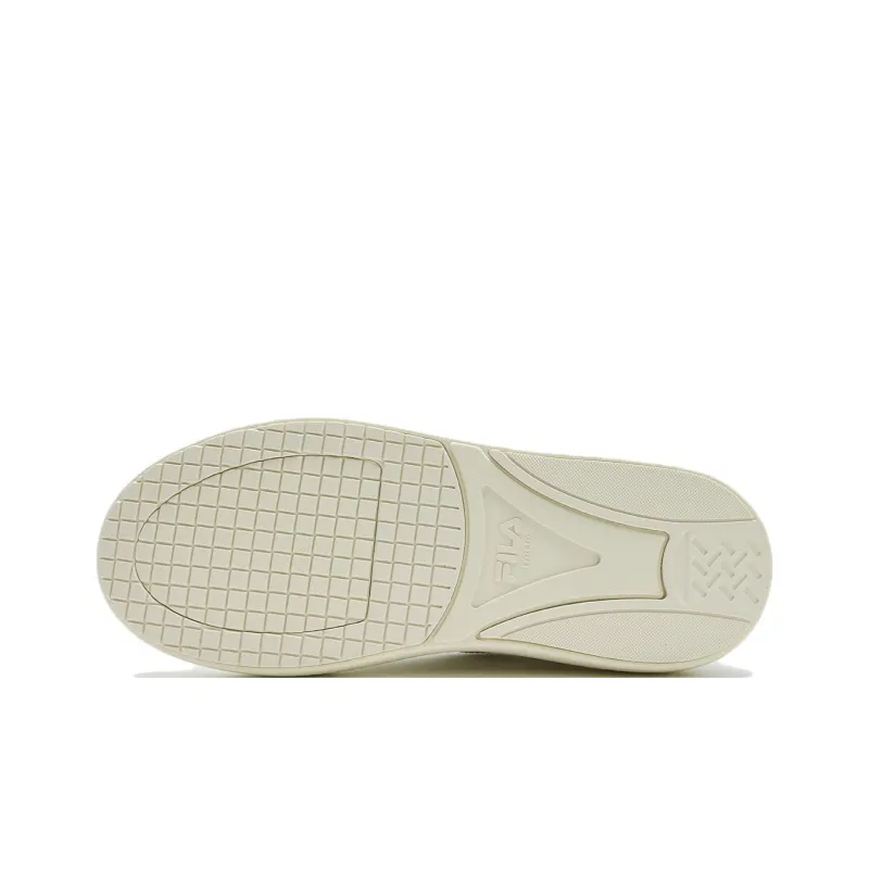 FILA BASELINE Anti Slip Wear Resistant Low Top Skateboard Shoes Women's White-4