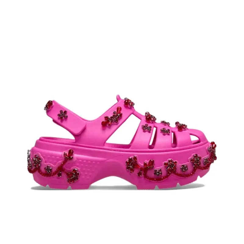 Crocs Stomp Fisherman Clog Simone Rocha Electric Pink-1