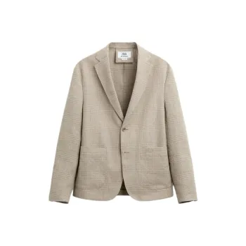 ZARA Business Suit Men's Beige/Green