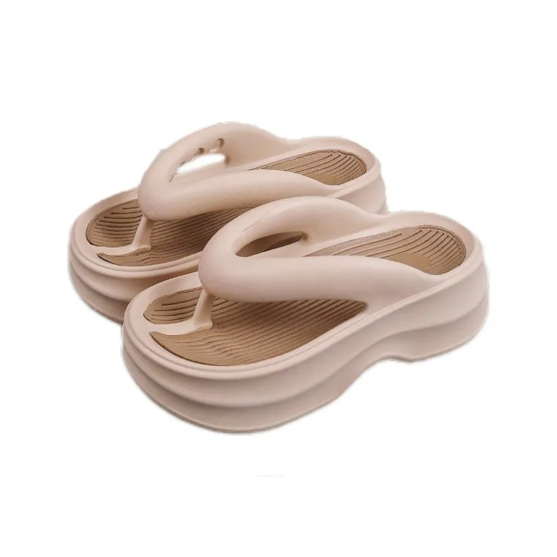 NAIHUO EVA Platform Flip Flops For Women's Summer Fashion, Soft And Springy Sensation, Slippers-8