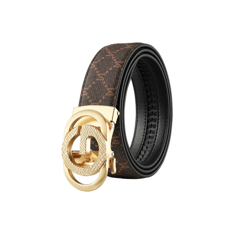 15 MINS Cow Split Leather Belts Men's Width 3.5cm-9